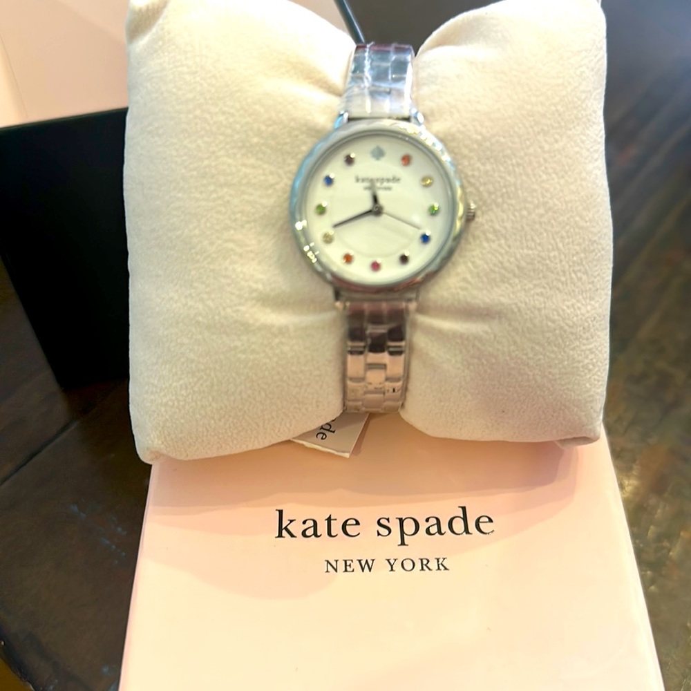 Kate Spade Silver Rainbow Crystals watch